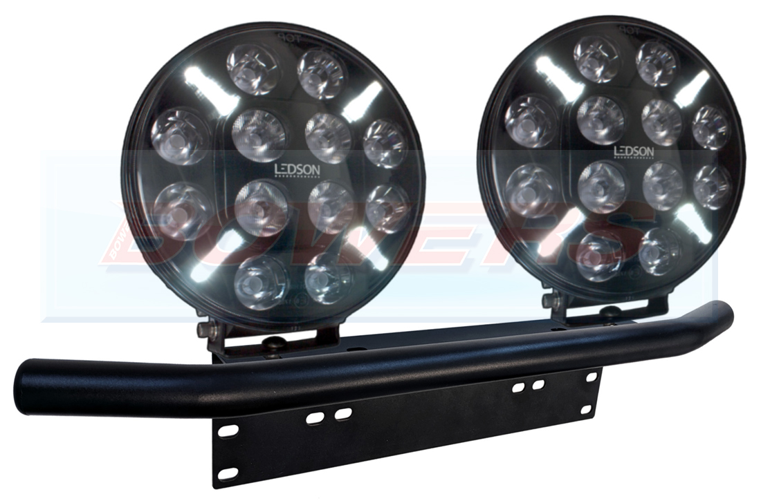 LED Light Bar License / Number Plate Mounting Bracket With Bull Bar
